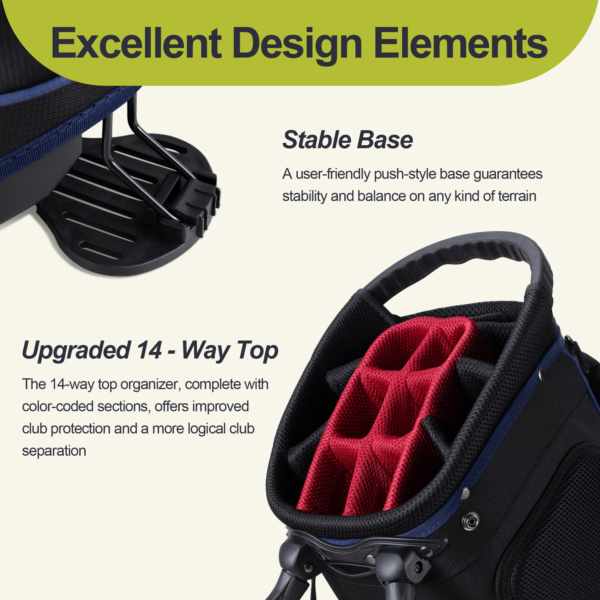 Amazon.com : GoHimal 14 Way Golf Stand Bag, Golf Bags for Men with